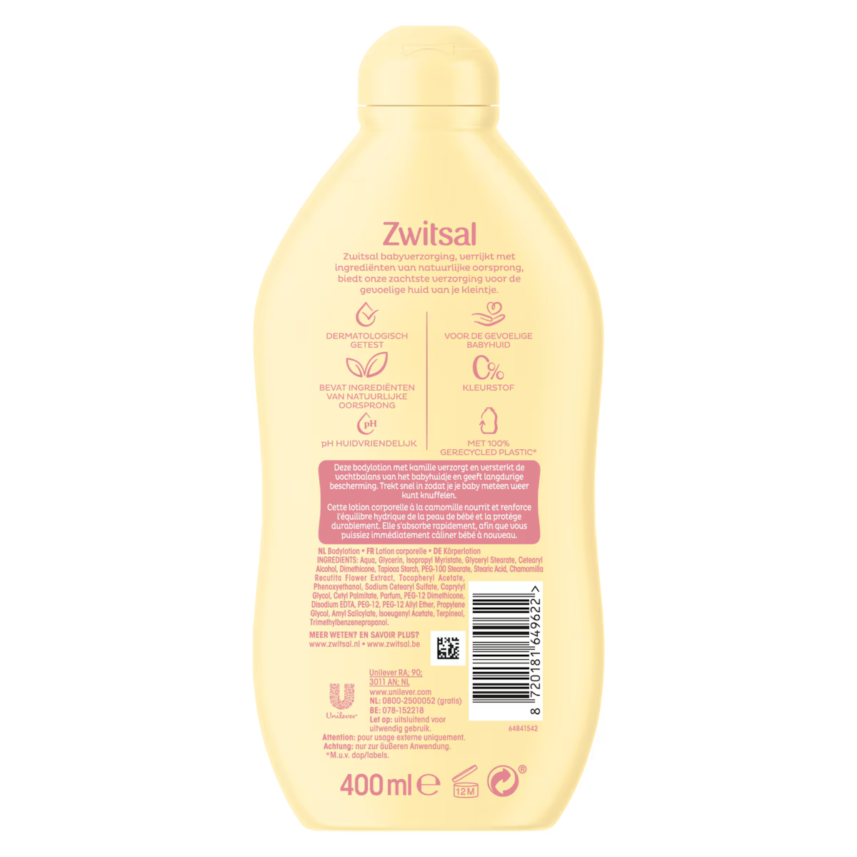 Zwitsal Bodylotion 400 ml
